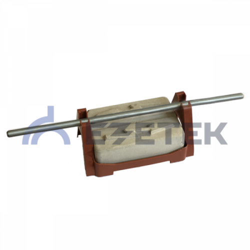 Держатель проводника круглого 8 мм для плоской кровли, пластик с бетоном | код 91050 | ЕЗЕТЕК Держатель проводника круглого 8 мм для плоской кровли, пластик с бетоном | код 91050 | ЕЗЕТЕК