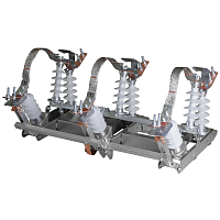 Разъединитель высоковольтный РЛК-2-IV-10/630-УХЛ1-КЭАЗ (в комплекте с ПР-02-7-УХЛ1 и КМЧ H=6500) (1 шт.) КЭАЗ | код 268835 | КЭАЗ