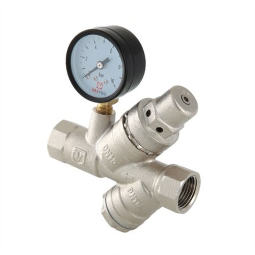 Подпиточный клапан с фильтром и манометром 1/2" | код. VT.515.N.04 | VALTEC Подпиточный клапан с фильтром и манометром 1/2" | код. VT.515.N.04 | VALTEC