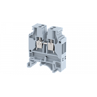 Клемма проходная винтовая 4 мм2 для подключения термопары типа K, на 4 подключения, желтая KUT4NTC-K(Y) | код 1103190014 | Elmex