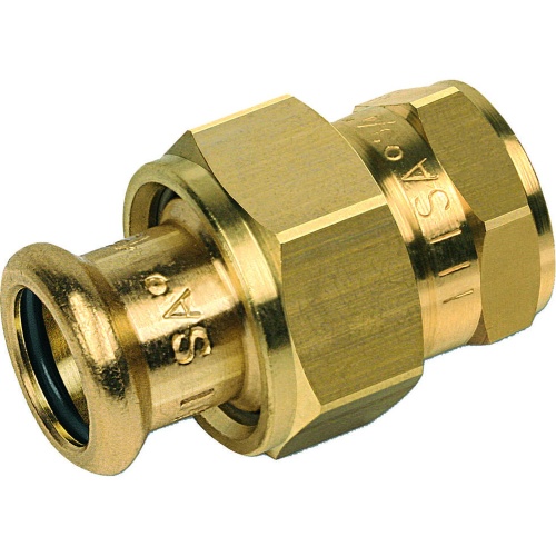 Сгон с плоским уплотнением бронза пресс 15 х 1/2' НР для медных труб (183331512) | код RG008TFBO4AJBP | Sanha Сгон с плоским уплотнением бронза пресс 15 х 1/2' НР для медных труб (183331512) | код RG008TFBO4AJBP | Sanha