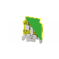 Клемма заземления винтовая 6 мм2, на 2 подключения ETN6 | код 1104110000 | Elmex
