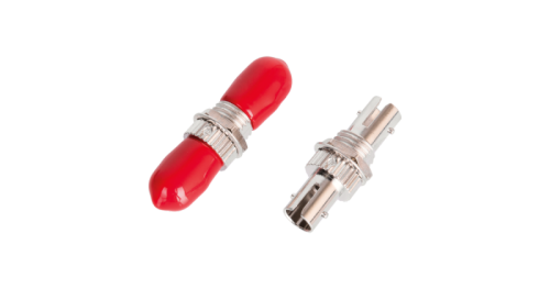 Адаптер NIKOMAX волоконно-оптический, соединительный, универсальный SM/MM, ST-ST, одинарный, латунный, металлик, уп-ка 2шт. | код NMF-OA1UN-ST-ST-2 | NIKOMAX