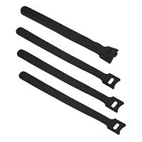 Cabeus CLAMP-180-BK Хомут для кабеля, липучка с мягкой застежкой, 180x14 мм, черный (10 шт.) | код 9356c | Cabeus