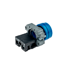 Кнопка в кожухе, синяя, 1NO, мет. MTB2-BPZ116 | код 58164 | MEYERTEC