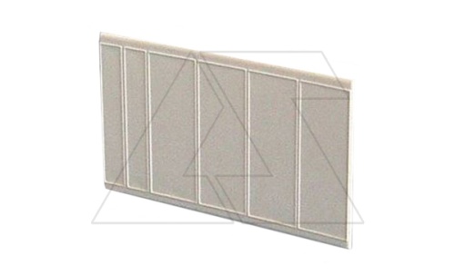 Заглушка модульная, 5M (2x0.5+4x1 M), белая RAL 9016 | код 3301-00 | Elektro-plast Nasielsk