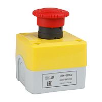 Пост кноп авар стоп OptiSignal D22 C5-BK-1-ESTR-02 2НЗ возв пов XALK178F | код 338523 | КЭАЗ