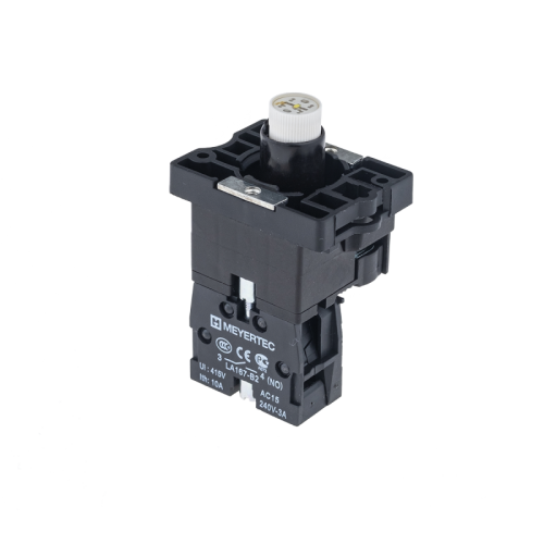 Основание с модулем подсветки, 1NO блок-контакт, белый, 24V AC/DC, пласт. MTB2-EW611 | код 43319 | MEYERTEC Основание с модулем подсветки, 1NO блок-контакт, белый, 24V AC/DC, пласт. MTB2-EW611 | код 43319 | MEYERTEC