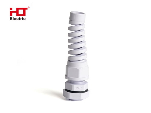 Сальники типа влагозащищенные PG-R 7 с гибким отводом d=3-6.5мм IP68 -белый HLT | код 083-12-001 | HLT Сальники типа влагозащищенные PG-R 7 с гибким отводом d=3-6.5мм IP68 -белый HLT | код 083-12-001 | HLT