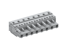 475113 Розетка на кабель MCS, горизонт., шаг 7.5мм, 13 конт., сер., шт | код 475113 | SUPU