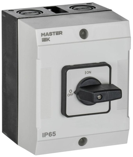 Переключатель кулачковый в боксе стандартная рукоятка 10А схема 92 | код MI-CS20-010-092 | IEK
