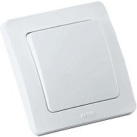 Выключатель одноклавишный скрытый белый 10А | код ВС10-311 | HEGEL