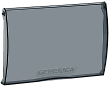 Дверца для корпуса пластикового ЩРН(В)-П-8 GENERICA | код MKP10D-DV-08-K08-G | GENERICA by IEK