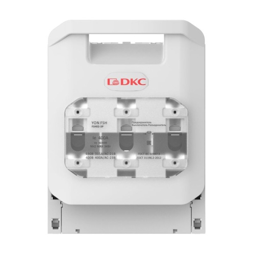Горизонтальный Предохранитель Выключатель Разъединитель 400А 3P крепление на монтажную плату | код FSH02-3P | DKC фото 2 Горизонтальный Предохранитель Выключатель Разъединитель 400А 3P крепление на монтажную плату | код FSH02-3P | DKC фото 2