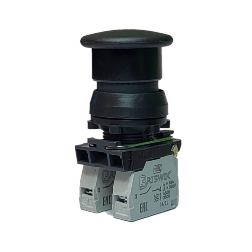 Выключатель Briswik КЕ 191/1м черный 2но+0нз Гриб IP66 УХЛ2 10А | код aZ-HB-6Ai-0122 | Briswik Выключатель Briswik КЕ 191/1м черный 2но+0нз Гриб IP66 УХЛ2 10А | код aZ-HB-6Ai-0122 | Briswik