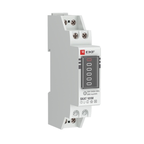 Счетчик электрической энергии модульный SKAT 101М/1 - 5(40) SDM (без поверки) | код 10105M | EKF