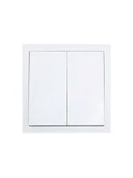 Выключатель 2-кл. СП ZIMA IP20 10А безвинт. зажим бел. LEZARD 704-0288-101QC