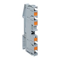 Клеммная колодка пружинная 6 Push-in 4 вывода серая | код PIT-6-4 | EKF