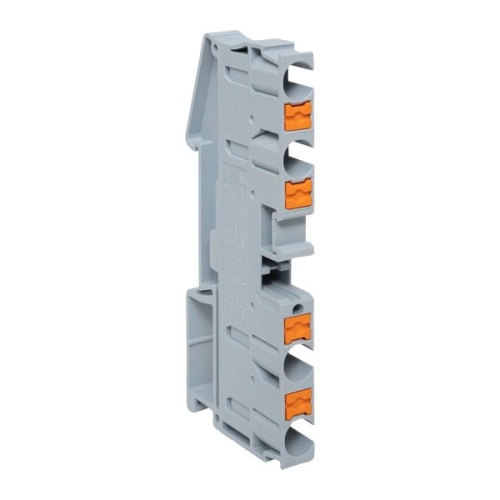 Клеммная колодка пружинная 6 Push-in 4 вывода серая | код PIT-6-4 | EKF Клеммная колодка пружинная 6 Push-in 4 вывода серая | код PIT-6-4 | EKF