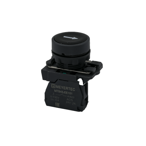 Кнопка плоская черная, маркировка стрелка вверх, 1NO, IP65, пластик MTB5-AA21561 | код 137237 | MEYERTEC Кнопка плоская черная, маркировка стрелка вверх, 1NO, IP65, пластик MTB5-AA21561 | код 137237 | MEYERTEC