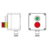 Взрывозащищенный пост управления из полиэстера CPE-P-03-(1xP1G(11)-1xP6E(11))-1xKH2MHK(C)1Ex d e IIC Т5 Gb / Ex tb IIIC T95°C Db IP6 | код 2231.031.22.121D | DKC