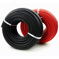 Кабель PV-1F 2x6 mm2 для подключения солнечных панелей 50м | код PV-1F 2x6 mm2 | DELTA