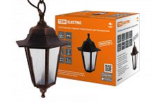 Светильник садово-парковый НСУ 06-60-001 шестигр., подвес, пластик, расс.пластик, медь TDM | код SQ0330-0783 | TDM