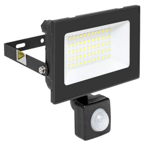 Прожектор светодиодный СДО-3004 50Вт 6500К IP54 с инфракрасным датчиком движения | код FLL-3004-50D-6500 | EKF фото 2