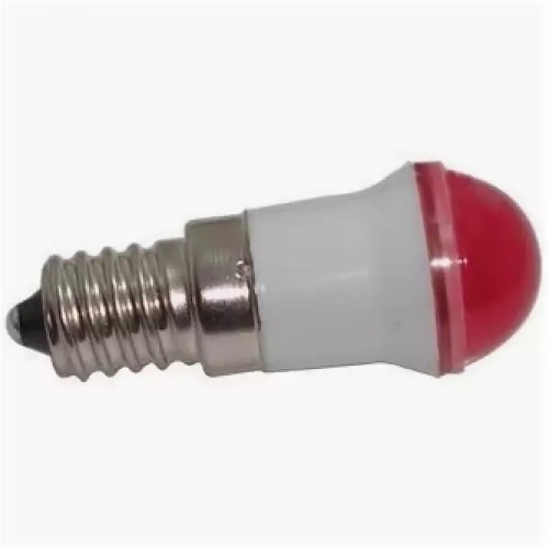 Светодиодная лампа СКЛ-9А-К-2-110, красная, 110В 50Гц/пост., цоколь Е14/25х17, УХЛ2.1 | код A8021-T200057292 | Каскад-Электро
