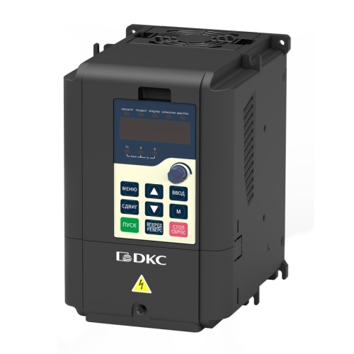 Преобразователь частоты, 3ф. питание 380В, выходная мощность 11 кВт, встроенный тормозной прерыватель и ЭМС фильтр | код V2000-T0011G | DKC