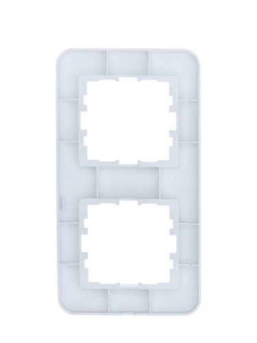 Рамка 2-м ASTI вертикал. бел. LEZARD 7081-0200-152 фото 2