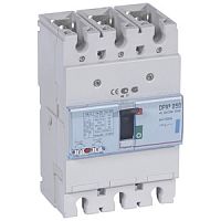Автоматический выключатель DPX3 250 - термомагнитный расцепитель - 70 кА - 400 В~ - 3П - 100 А | код. 420605 | Legrand 