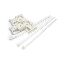 Комплекты крепления площадка для прямого монтажа белая со стяжкой 2,5х100 мм (100 шт) Промрукав | код PR13.02512 | ПРОМРУКАВ