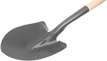 Лопата штыковая для сыпучих грузов "Американка" 230х280х1360мм деревянный черенок; V-ручкой КУРС 77208