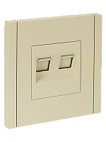 FORTE&PIANO Роз. комп. 2-ая RJ45 кат.6 FP434 ван. IEK | код FP-K20-2-K10 | IEK