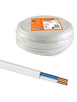 Провод ПВВП 2х4 ГОСТ (бухта 100м) белый | код SQ0127-0254 | РЭМЗ ТМ