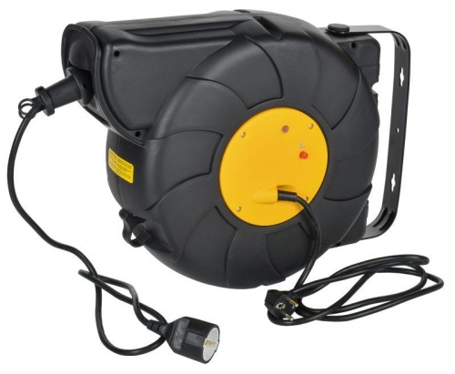 Удлинитель на катушке TWIST 1х25м с заземл. автосмотка 16А IP20 ПВС 3х1.5 | код TW-KP27-16-01-25-02 | IEK