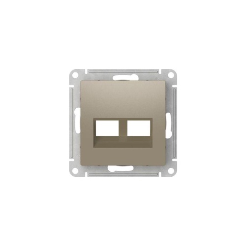 ATLASDESIGN НАКЛАДКА двойная для информационных функций типа Keystone, ШАМПАНЬ | код ATN000590 | Systeme Electric фото 3 ATLASDESIGN НАКЛАДКА двойная для информационных функций типа Keystone, ШАМПАНЬ | код ATN000590 | Systeme Electric фото 3