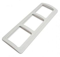 Рамка 3-ая горизонтальная белая Валдай TDM | код SQ1804-0019 | TDM