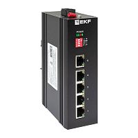 Промышленный неуправляемый коммутатор U-5GT, 5 портов 10/100/1000Base-T(X) RJ45, монтаж на динрейку TSX EKF | код TSX-U-5GT | EKF