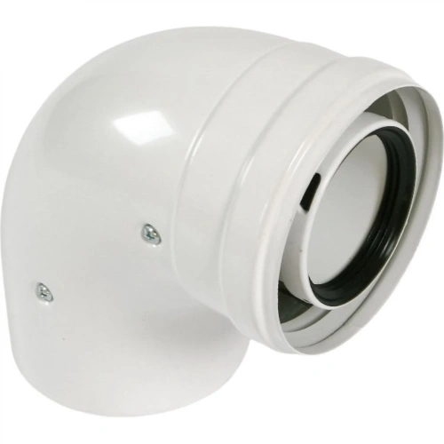 Отвод 90 град. алюминиевый эмалированный d 80 мм | код KHG71401801- | Baxi