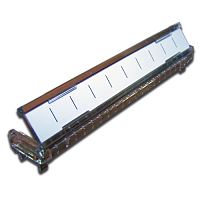 Откидная рамка для таблички, для плинтов 10 пар | код TWT-LSA10-LBL-O | TWT