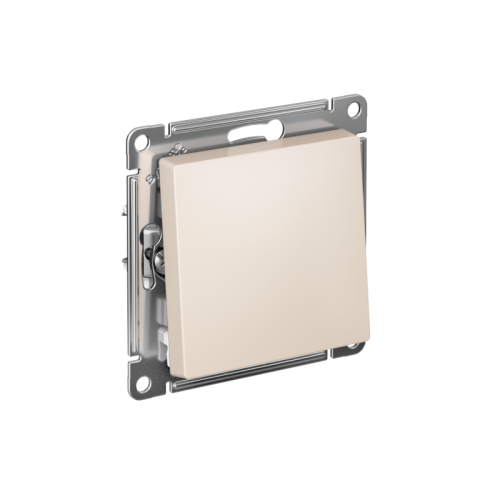 ATLASDESIGN 1-клавишный ПЕРЕКЛЮЧАТЕЛЬ, сх.6, 10АХ, быстрозажимные клеммы, БЕЖЕВЫЙ | код ATN000261S | Systeme Electric