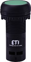 Кнопка монобл. утопл. ECF-01-G (1NC, зеленая) | код 004771461 | ETI