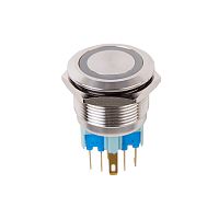 Кнопка антивандальная d22 250В Фикс (6с) ON-OFF/OFF-ON подсв/красная REXANT | код 36-3530 | REXANT