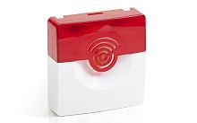 Оповещатель светозвуковой ОПОП 124-7 24В (корпус бело/красный) (ОПОП124-7 24В бело/красн) | код Rbz-226682 | Рубеж