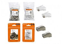 Разъем RJ-45 FTP для кабеля кат. 6, 8P8C в блистере (10шт) TDM | код SQ0561-0007 | TDM