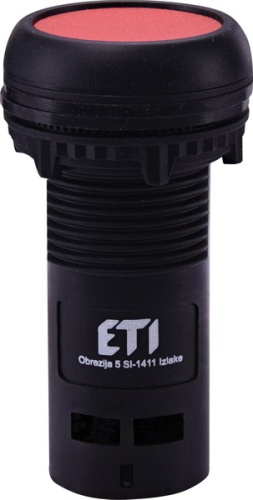 Кнопка монобл. утопл. ECF-01-R (1NC, красная) | код 004771460 | ETI Кнопка монобл. утопл. ECF-01-R (1NC, красная) | код 004771460 | ETI