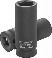 IS11221 Головка торцевая ударная глубокая 1/2DR, 21 мм | код IS11221 | Thorvik