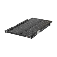 Полка выдвижная TLK, 19, Ш418хГ800мм, для шкафа и стойки глубиной 1000мм, черная | код TLK-SHFC-800R-BK | TLK